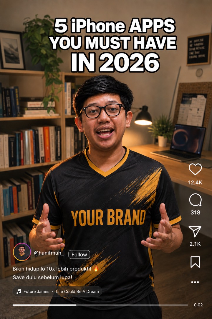 Mockup of a sponsored post by @hanifmuh_